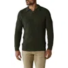 The Normal Brand Ribbed Cotton Blend Polo Sweater In Olive