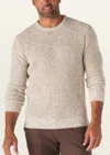 The Normal Brand Seawool Nep Crew Sweater In Cream In White