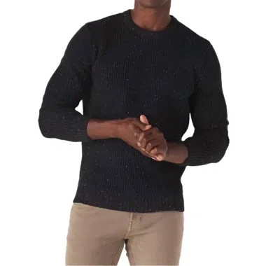 The Normal Brand Seawool Nep Crewneck Sweater In Navy In Blue