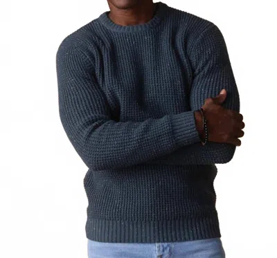 The Normal Brand Seawool Nep Crewneck Sweater In Waterloo In Blue