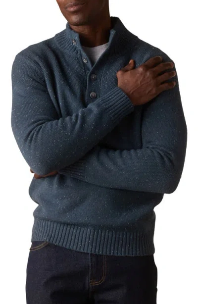 The Normal Brand Seawool Nep Sweater In Blue