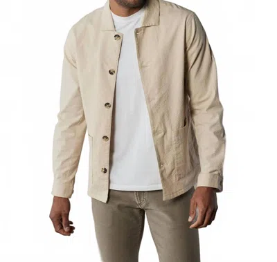 The Normal Brand Seersucker Chore Coat In Khaki In Neutral