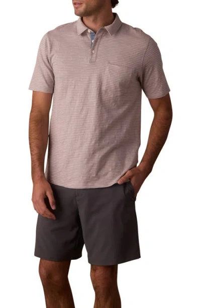 The Normal Brand Slub Pocket Polo In Pink