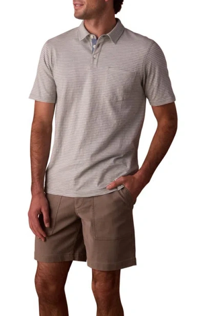 The Normal Brand Slub Pocket Polo In Gray