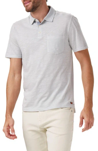 The Normal Brand Slub Pocket Polo In Gray