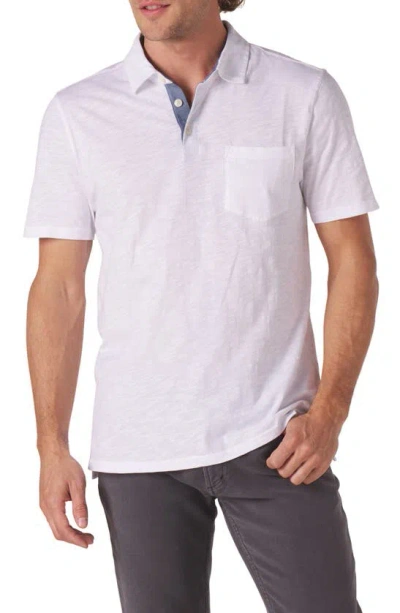 The Normal Brand Slub Pocket Polo In White