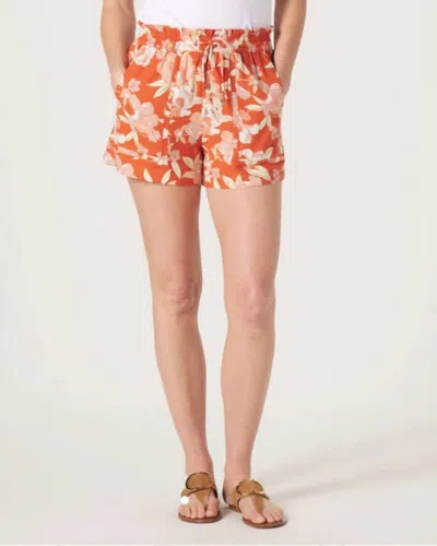 The Normal Brand Sonoran Slub Short In Cayenne Floral In Pink