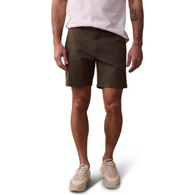 The Normal Brand Stretch Cotton Chino Shorts In Olive
