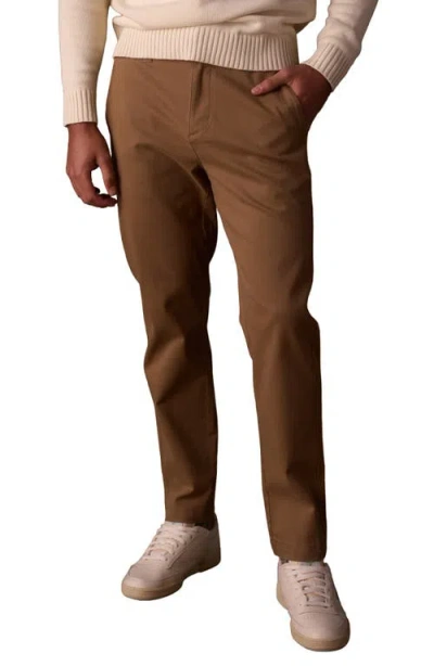 The Normal Brand Stretch Straight Leg Chino Pants In Brown