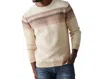 The Normal Brand Stripe Ski Sweater In Beige