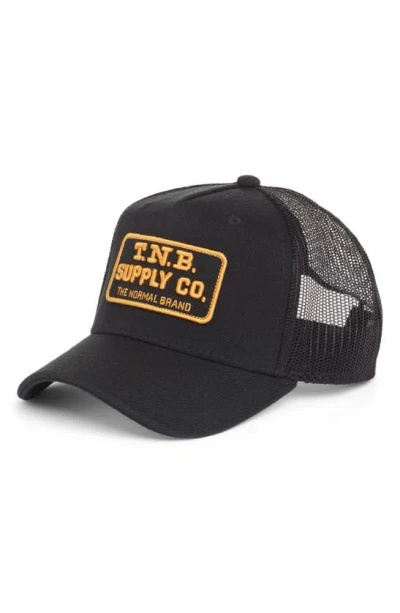 The Normal Brand Supply Co. Trucker Hat In Black