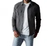 The Normal Brand Tailored Terry Shirt Jacket In Gray In Gray
