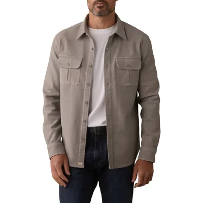 The Normal Brand Tailored Terry Shirt Jacket In Multi