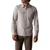 The Normal Brand Tentoma Cotton Stretch Twill Snap-up Western Shirt In Blue