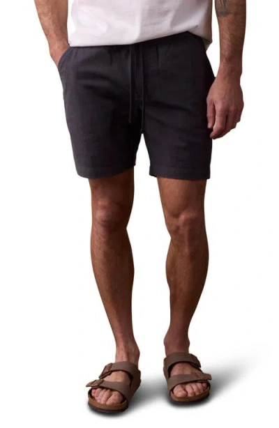 The Normal Brand Texstretch Summer Drawstring Stretch Cotton Shorts In Storm