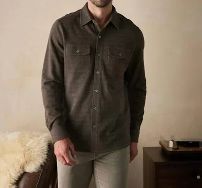 The Normal Brand Textured Knit Shirt In Java In Multi