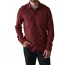 The Normal Brand Textured Knit Shirt In Scarlet In Red