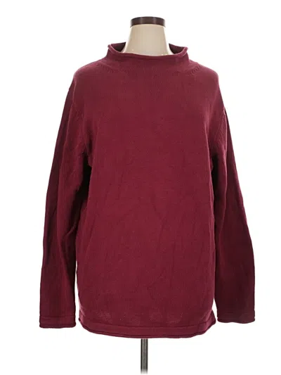 Pre-owned The Normal Brand Turtleneck Sweater In Burgundy