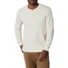 The Normal Brand Vintage Thermal Mountain Henley In White