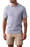 The Normal Brand Waffle Knit Polo In Clear Sky