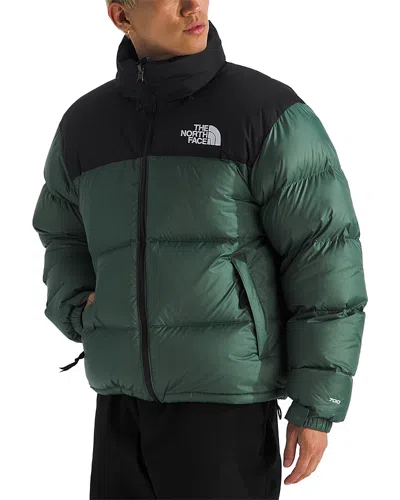 The North Face 11996 Retro Nuptse Expedition Down Puffer Jacket In Duck Green/tnf Black