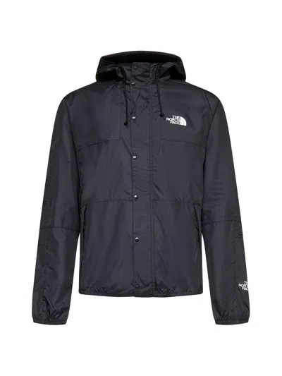 The North Face 1985 Mountain Logo Printed Jacket In Black