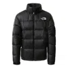 The North Face Black Polyester Lhotse Down Jacket In Black