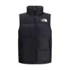 The North Face Mens 1996 Retro Nuptse High-neck Shell-down Vest Black In Black
