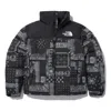 The North Face 1996 Nuptse Black Pattern In Multi