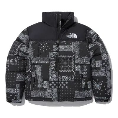 The North Face 1996 Nuptse Black Pattern In Multi