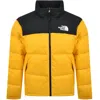 The North Face 1996 Retro Nuptse Quilted Dwr-coated Ripstop Down Hooded Jacket In Yellow