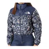 THE NORTH FACE 1996 RETRO NF0A3XEOOTP NUPTSE JACKET WOMEN'S BLUE FULL ZIP CLO758