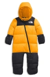 The North Face Inc Infant 1996 Retro Nuptse One-piece In Yellow