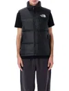 The North Face Retro Puffer Vest High Collar In Black