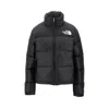 The North Face Ripstop Nylon Nuptse Cropped Down Jacket In Black