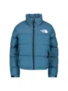 The North Face Relaxed Fit Jacket High Collar In Blue