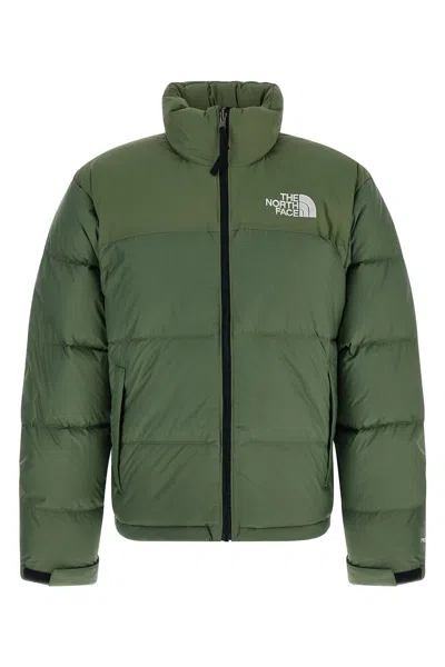 The North Face Quilted 1996 Retro Nuptse Jacket In Green