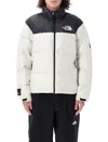 The North Face 1996 Retro Nuptse Nf0a3c8d5ix Puffer Jacket Mens Xs White App1179 In White Dune/tnf Black Tn