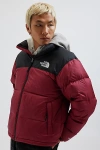The North Face Vintage Nuptse Jacket Down Jacket In Berry