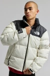 THE NORTH FACE 1996 RETRO NUPTSE DOWN PUFFER JACKET IN CREAM, MEN'S AT URBAN OUTFITTERS