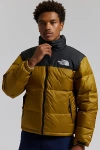 The North Face Greendown Jacket With High Neck And Logo On Front And Back In Tech Fabric Man In Olive