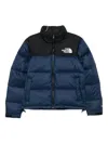 The North Face 1996 Retro Nuptse High-neck Puffer Jacket In Burgundy