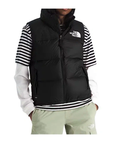 The North Face 1996 Retro Nuptse High-neck Vest In Animal Print