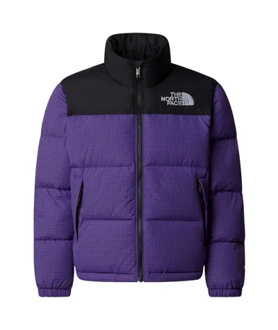 The North Face 1996 Retro Nuptse Hooded Down Jacket In Purple