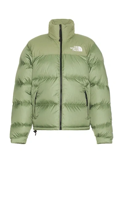 The North Face Retro Nuptse 1996 Bark Mist Down Jacket In Green
