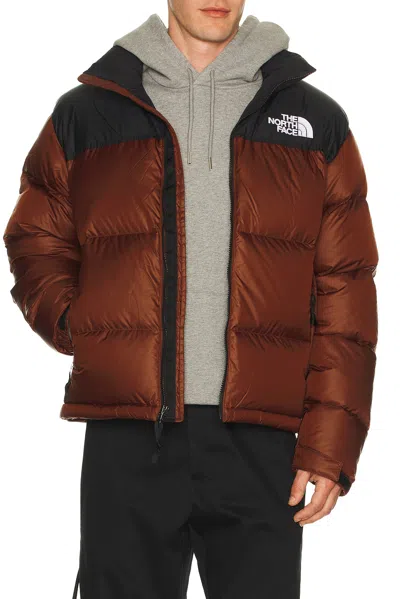 The North Face Brown Color Block High Neck Jacket