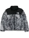 The North Face Mens 1996 Retro Nuptse High-neck Shell-down Jacket Black In Black
