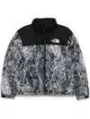 The North Face Mens 1996 Retro Nuptse High-neck Shell-down Jacket Black In Black