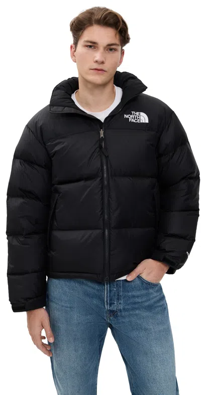 The North Face 1996 Retro Nuptse Jacket With High Collar In Black
