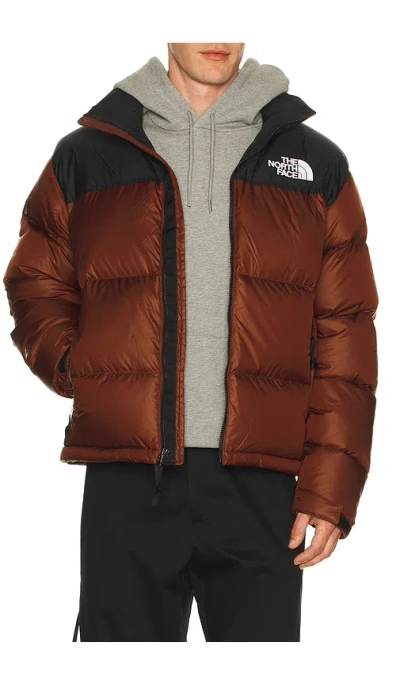 The North Face Brown Color Block High Neck Jacket